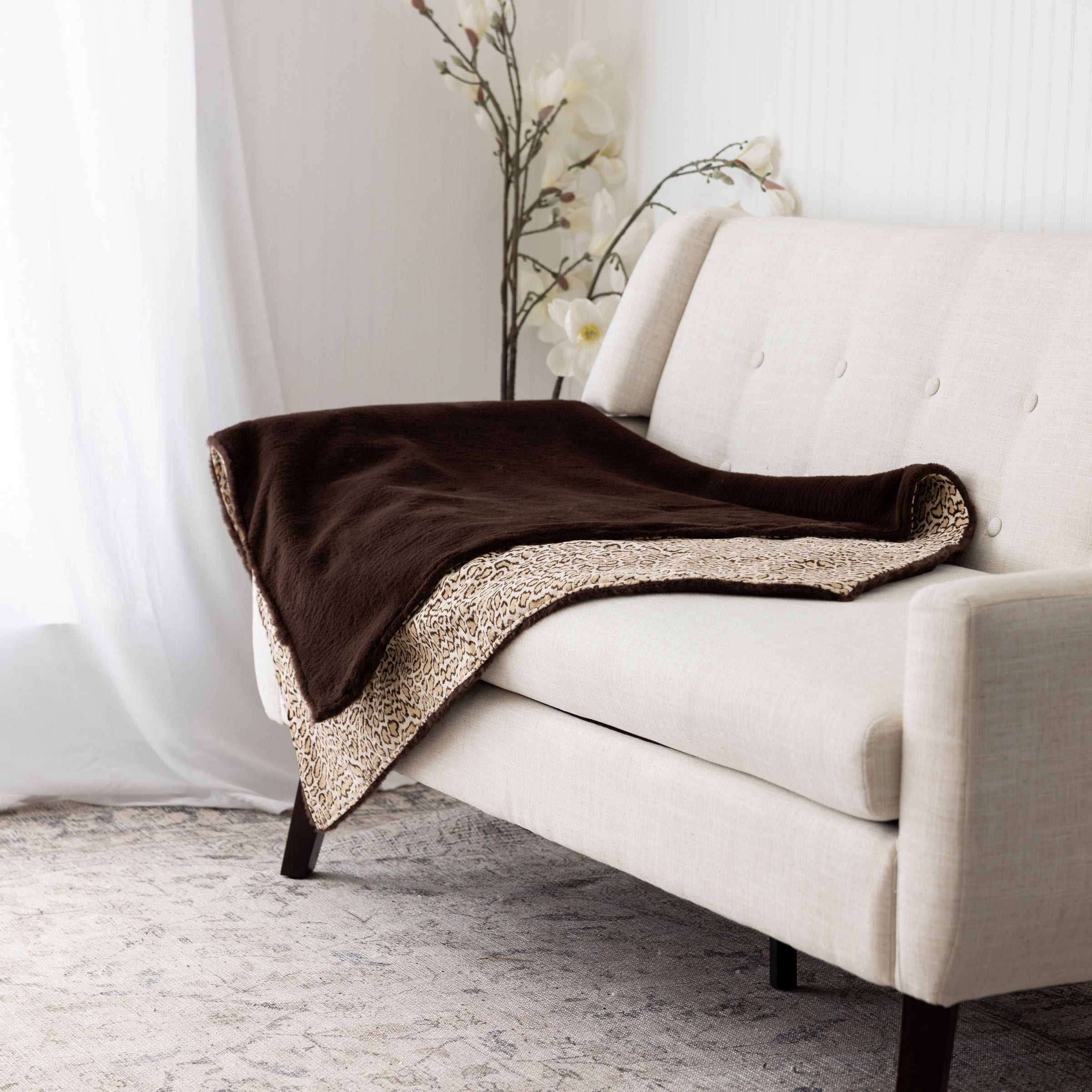 Ocelot Luxe Faux Fur Blanket