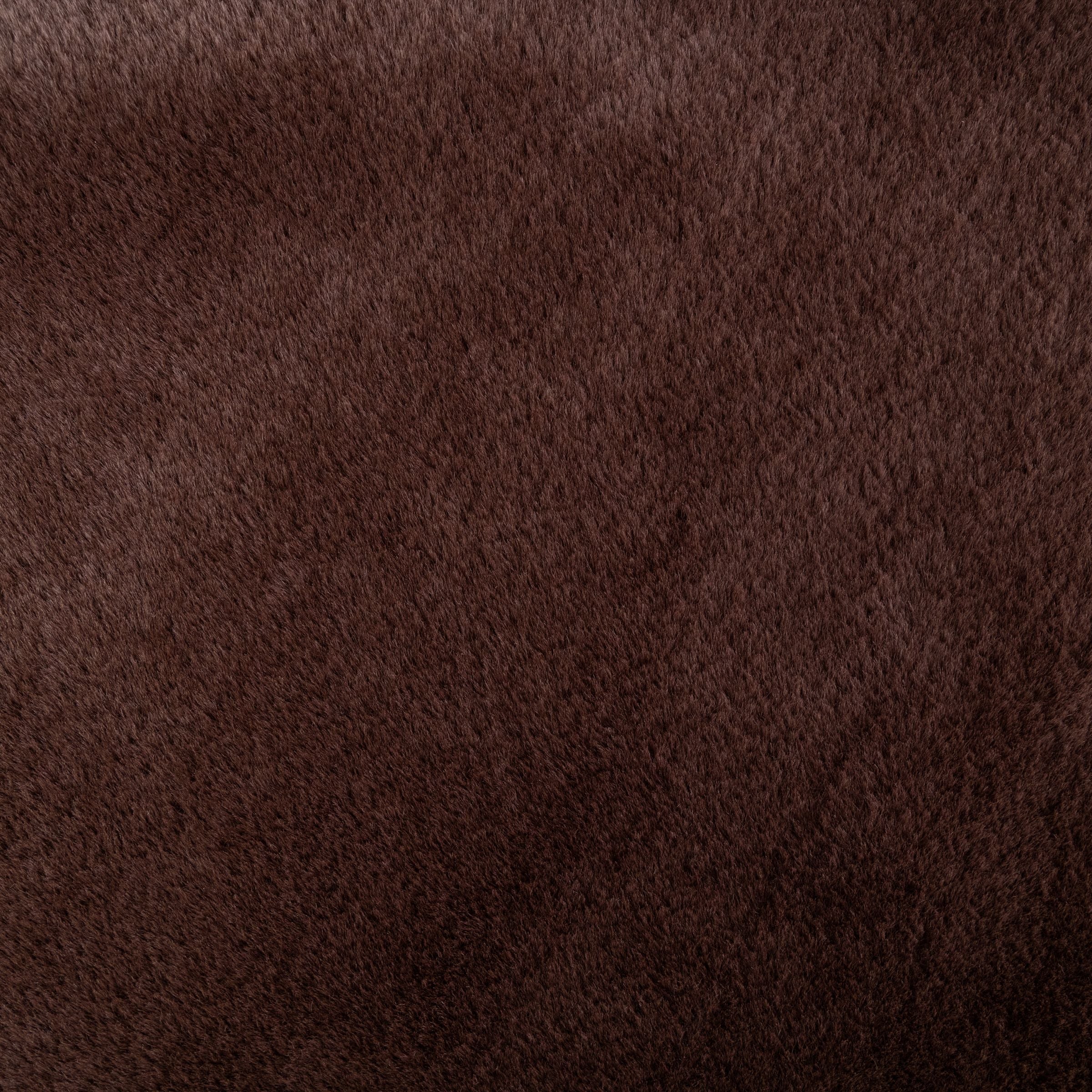 Blue Toby Ocelot Luxe blanket showing extreme softness of teddy bear faux fur side